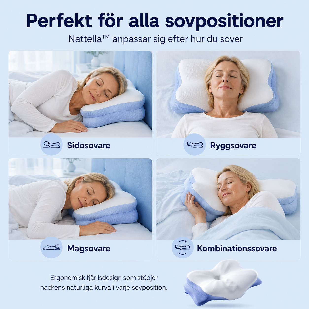 Nattella Ergonomisk Kudde